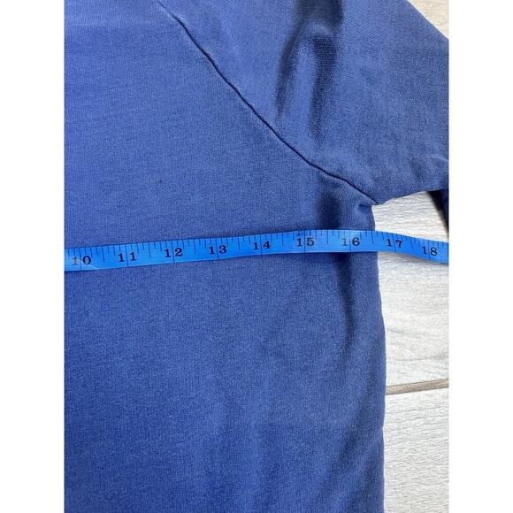 J Crew BEACH BUM Summer 2018 USA Made Raglan Blue Sweatshirt XXS NWT - Picture 4 of 4